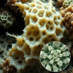 A complex mucus matrix created by a colony of [Gelatinous Architects](#)