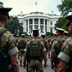 Military officers at the White House