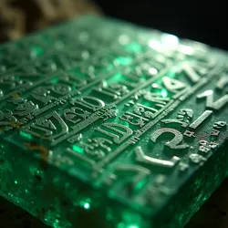 Emerald tablet detail