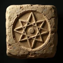 Ancient symbol carved in stone