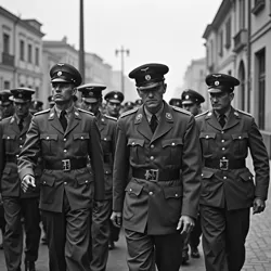 Klaus Barbie and followers in La Paz