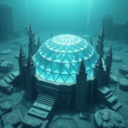 Ancient underwater crystal dome