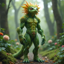 A Bloomkin with humanoid form and floral growths