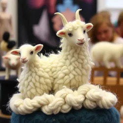 Live demonstration at the Felting Festival