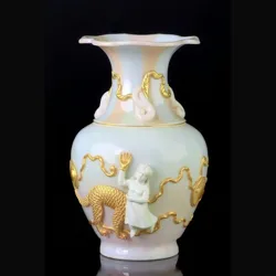 A rare piece of Phantom Pottery with intricate and mystical designs