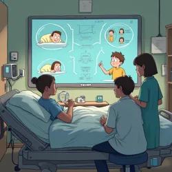 An early prototype of the Precious Moments monitoring system tracking emotional engagement during hospital visits