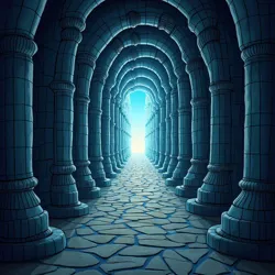 The show's iconic opening sequence featuring an infinite fractal of doorways opening into different dimensional properties