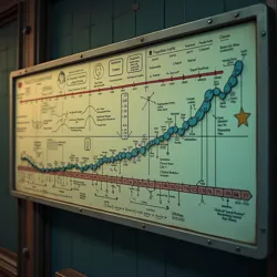 A portion of ARIA-7's calculation board showing the complex formulas used to determine civilization reconstruction timelines