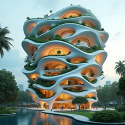 Biomorphic structure exterior