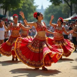 Chungueira dancers performing