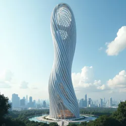 The Spherical Harmony Tower in Singapore, completed in 2024, exemplifies Neo-Rotundist principles of fluid form and volumetric expression