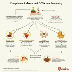 A detailed flowchart illustrating the compliance requirements for international culinary consulting firms under the CCTA