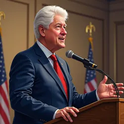 Roger Clinton speaking at a business conference