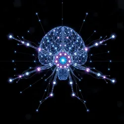 Advanced quantum neural pathways in a synthetic arachnid processing unit