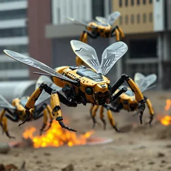 A [Wasp Strike Squadrons](#) unit demonstrating advanced aerial maneuvers during a tactical exercise