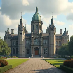 The iconic Northern Parliament building in New Edinburgh, designed by architect Thomas MacKenzie in 1875