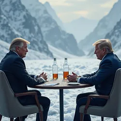 The historic "Ice Table Summit" of 2047 between American President Sarah Chen and Dutch Commonwealth Leader Marcus van der Meer