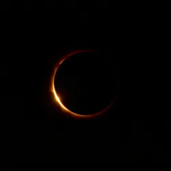 A total lunar eclipse displaying the "blood moon" effect