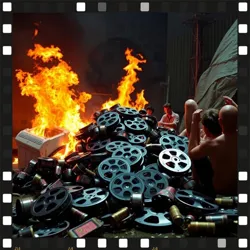 A catastrophic movie set accident