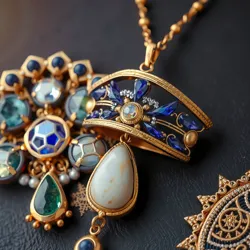 Intricate starstone jewelry design