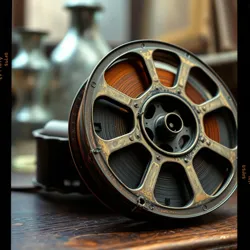 On-set photograph from "The Glass Menagerie Man" showing the elaborate glass workshop constructed for filming