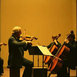 Orchestral performance scene