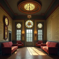 The original Clock Club's main hall, where the manifesto was first inscribed on the walls in 2009