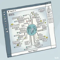 A developer's view of the Temporal Web 3.0 interface, showing multiple timeline branches and temporal data streams