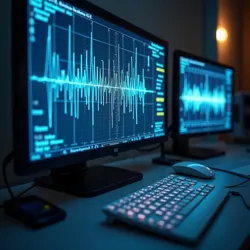 Advanced monitoring equipment at the [Neural Wave Institute](/wiki/consciousness-suspension-and-mortality-wave-research-breakthrough/neural-wave-institute) displaying real-time bioelectric field coherence patterns during consciousness suspension procedures