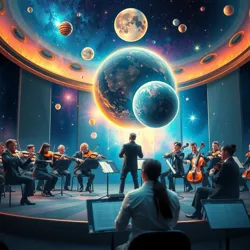 A cosmic orchestra playing Symphony Of Celestial Minds