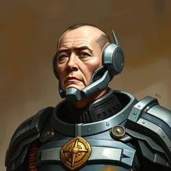 General Yith in his ceremonial [Battle-Mind Armor](#) during the Victory of Proxima celebration