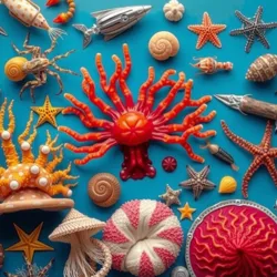 Colorful Marine Invertebrates