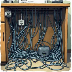 The recently discovered [Underground Cable Network](#) has sparked intense debate about proper cable management protocols