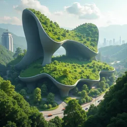 The distinctive biomorphic architecture of Hsiungonix's global headquarters in Chongqing