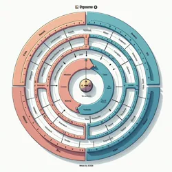 Complex flowchart of a Circular Support Labyrinth system