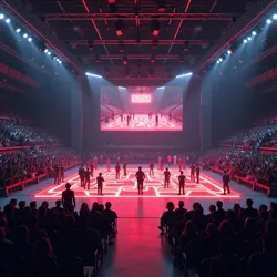 The controversial opening ceremony of the 2028 Dark Patterns Olympiad featured an array of deceptive exit signs leading to an inescapable stadium configuration