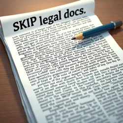 Legal documentation from a SKIP agreement