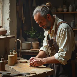 A traditional apprenticeship setting showing the practical challenges of overcoming the Craftsman's Contradiction