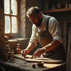 A master woodworker demonstrating the unconscious mastery that characterizes the Craftsman's Contradiction