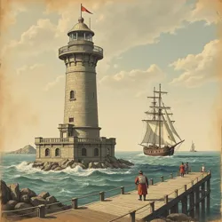 A technical drawing from the [Maritime Philosophy Archive](#) showing early attempts to overcome the Lighthouse Keeper's Contradiction through architectural design