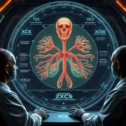 Scientists using the XCS holographic interface to compare circulatory systems between two [Plasmodial](#) species