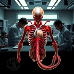 Detailed scan of alien organ system