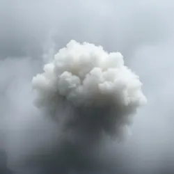 A cloud-like being emitting a gray haze