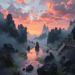 A mystical landscape representing the Mystic Epoch