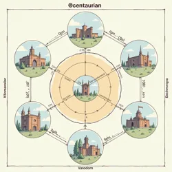 A visualization of High Centaurian spatial reference frameworks used in quaternary grammar construction