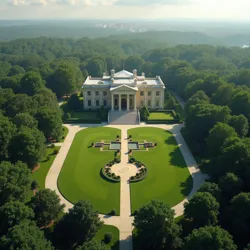 Mansion aerial view