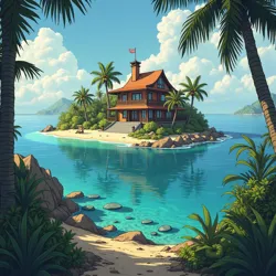 Private island resort