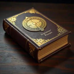 Ancient leather-bound book