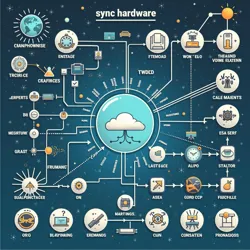 Detailed diagram of sensory synchronization hardware