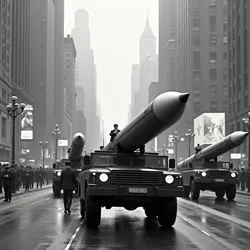 Military parade in New York